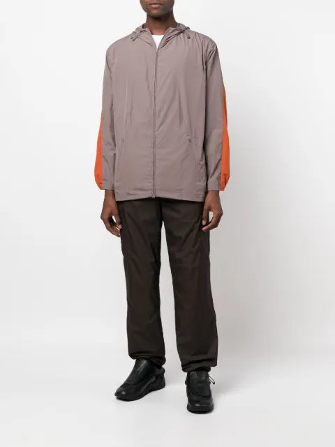 Y-3 colour-block hooded jacket