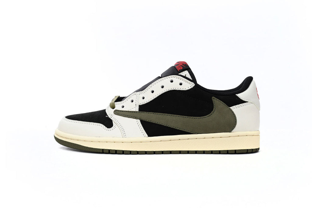 Jordan 1 Retro Low OG SP Travis Scott Olive Reps Sneaker DZ4137-106