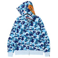 BAPE ABC Shark Full Zip Hoodie Blue 1D20 115 013 BLUE