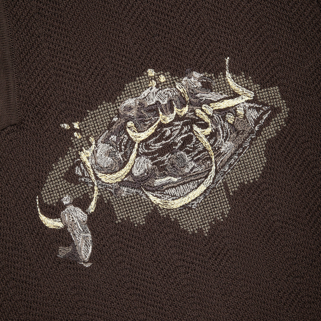 "aziza" polo Knit brown