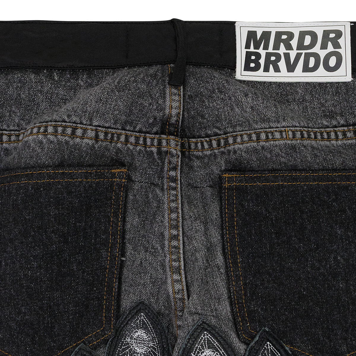 BLACK PATCHED ARCH PANTS