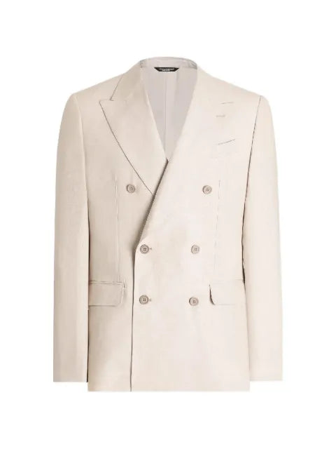 Dolce & Gabbana double-breasted linen fabric jacket