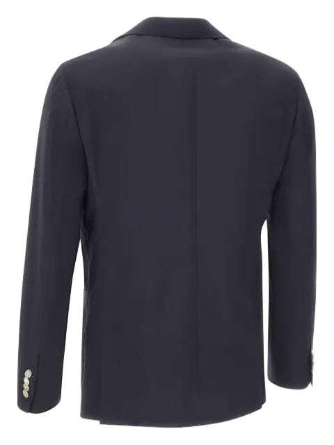 Barba peaked-lapels button-fastening blazer