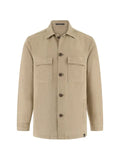 Boggi Milano Link shacket in pure washed linen
