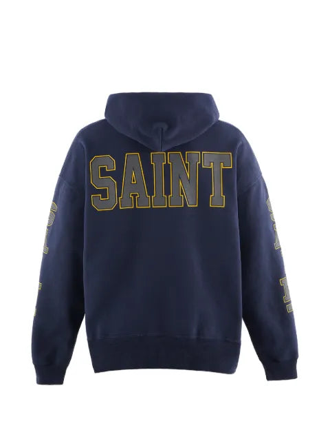 SAINT MXXXXXX logo-print graphic-print hoodie