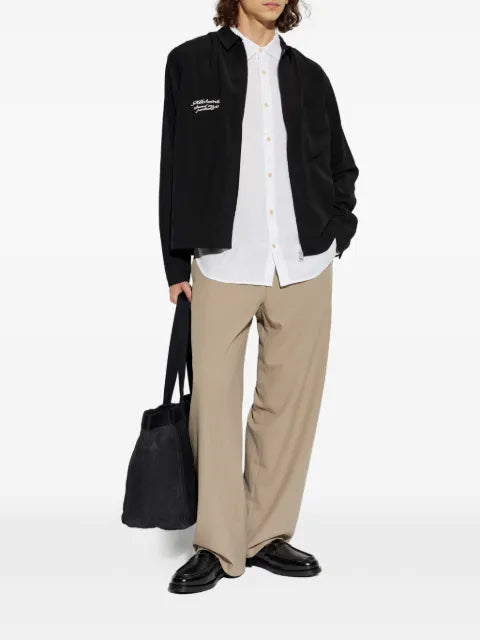 AllSaints Buck embroidered-logo shirt jacket