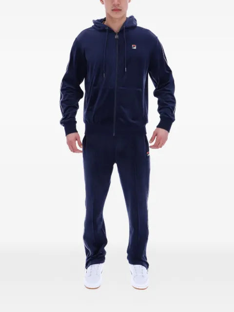 Fila Italo velour-piping hoodie