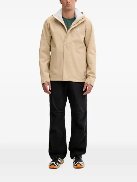 JACK WOLFSKIN Trailtime logo-print hooded performance jacket