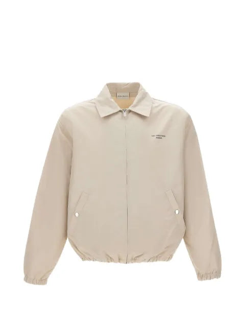 Drôle De Monsieur slogan-print zip-up jacket