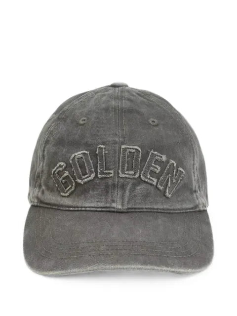 Golden Goose distressed baseball cap with Logo