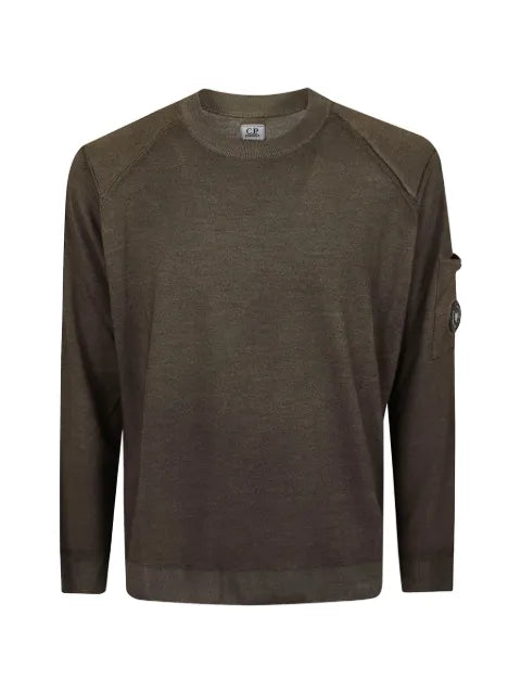 C.P. Company merino wool re-colour Lens crewneck sweater