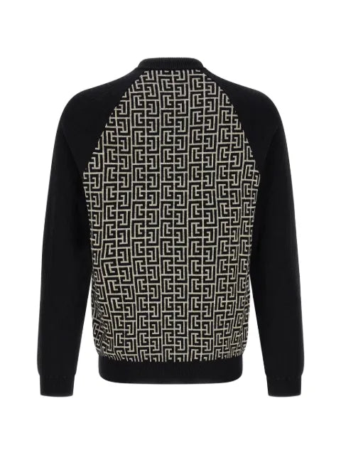 Balmain PB monogram jacquard sweater