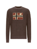 Napapijri Archive logo-patch waffle-knit sweater