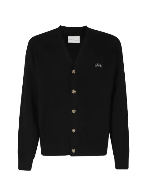 Drôle De Monsieur logo-embroidered cardigan