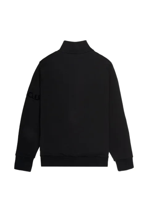 Moncler logo-patch zip-up cardigan