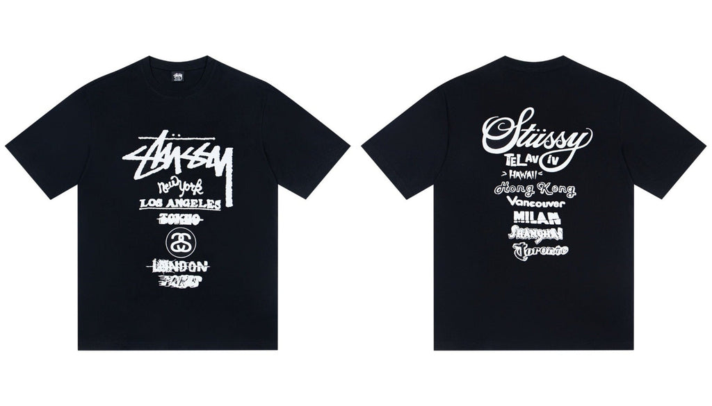 Stussy World Tour Global Cities Graphic Short Sleeve Tee
