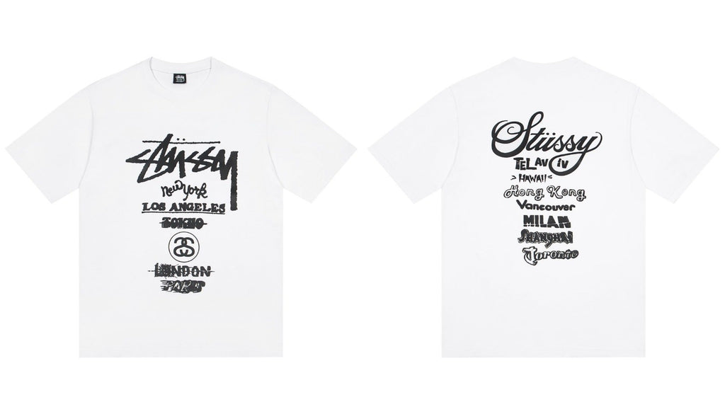 Stussy World Tour Global Cities Graphic Short Sleeve Tee