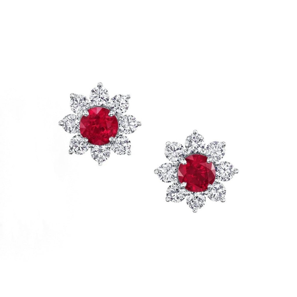 Harry Winston Style Sunflower Cubic Zirconia Necklace