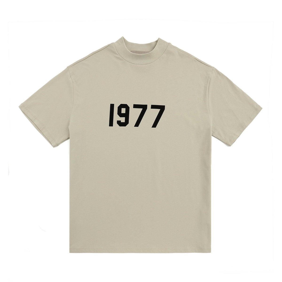 ESSENTIALS 1977 Contrast Graphic Mock-Neck T-Shirt