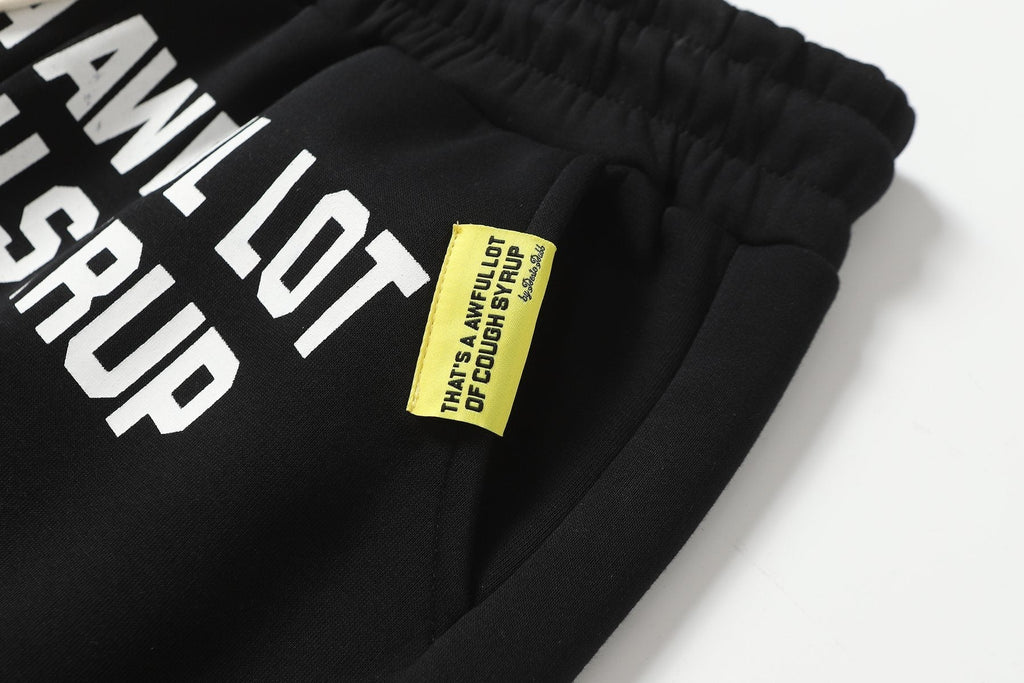 THAT'S A AWFUL LOT OF COUGH SYRUP Star Graphic Zip Hoodie & Pants Matching Set