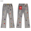 Godspeed Embroidered Flared Jeans