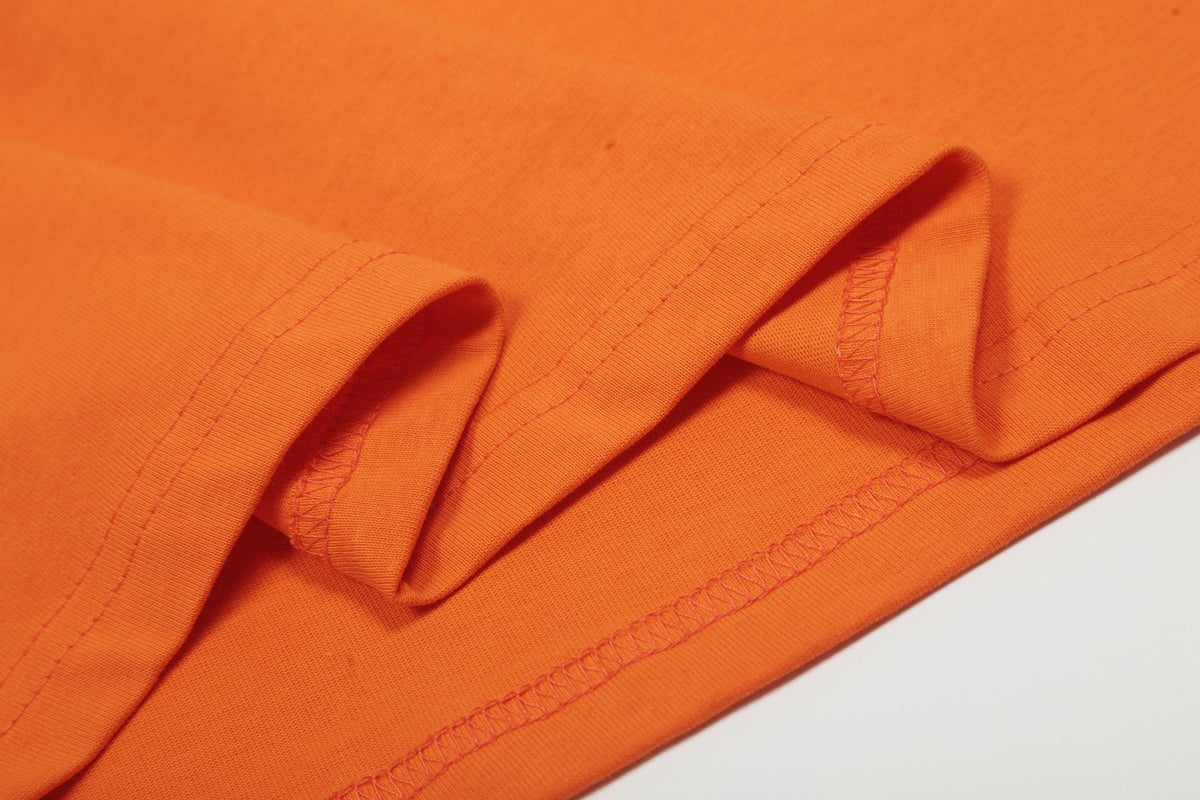 Sp5der Orange Star Graphic T-Shirt
