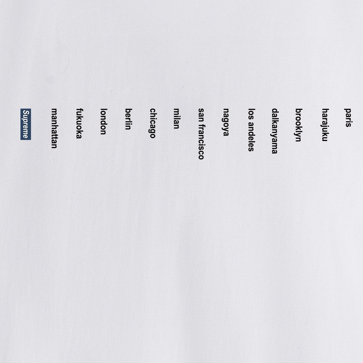 Supreme Location Graphic Short-Sleeve T-Shirt