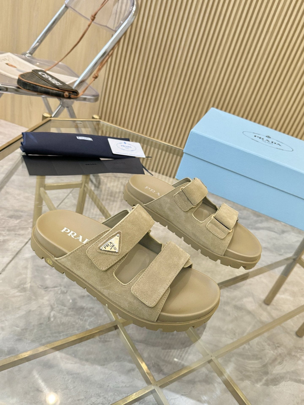 Prada Lug Sole Platform Sandals