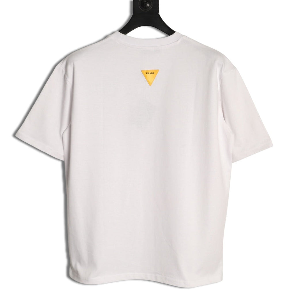 Prada 26SS Milano Logo Graphic Short-Sleeve T-Shirt - Black（副本）